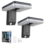2 lampes solaires applique murale ip45 �tanche 3 modes 180� d�tecteur de mouvement �clairage ext�rieur ...