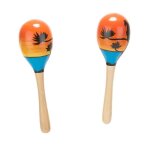 2 maracas hawa�ennes en bois - bois