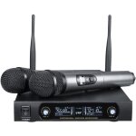 2 microphone sans fil systme micro uhf dual handheld karaoke