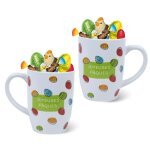 2 mugs garnis de 20 chocolats de p�ques : papillotes revillon moulage lapin figurines et ?ufs id�al � ...