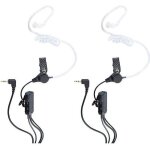 Oreillette professionnelle pour talkie walkie - simvalley communications - transparente et discrte