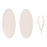 2 os de seiche blanc 11 cm avec support pour oiseaux - flamingo