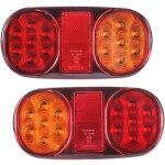 2 pack 5 - fonctions led feux remorque 12v clairage arrire impermable avec marque - e pour camion ...