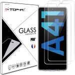 [2 pack] film vitre en verre tremp� pour samsung galaxy a41 protection ecran ultra r�sistant transparent ...