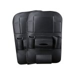 2 packs organisateurs de voiture en cuir pu housse de protection de si�ge arri�re organisateur de si�ge ...