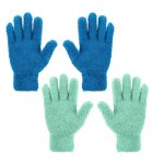 2 paires gants en microfibre r�utilisables gants � poussi�re gant de nettoyage en microfibre � les nettoyage ...