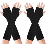 2 paires gants sans doigts bras manches longues mitaine thermique hiver tricoté chaude demi - doigts ... 2 paires gants sans doigts bras manches longues mitaine thermique hiver tricoté chaude demi - doigts ...