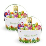 2 paniers garnis de 35 confiseries : kinder schokobons moulage lapin figurines et ?ufs id�al � offrir ...