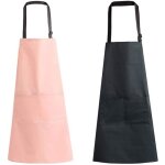 2 paquets de tabliers pour adultes tablier impermable en pvc pour femmes hommes coiffeur rglable boucher ...
