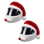 2 pce housse de casque de moto de noël - bonnet de noël amusant pour casque de moto - casquette de noël ... 2 pce housse de casque de moto de noël - bonnet de noël amusant pour casque de moto - casquette de noël ...