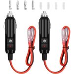 2 pcs adaptateur m�le pour allume - cigare c�ble de prise allume - cigare fiche allume - cigare avec ...