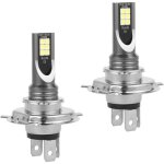 2 pcs ampoules h4 led de phare en bo�te voiture ampoule led 50w / 14000lm / ip68 etanche feux de brouillard ...