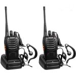 2 pcs baofeng bf - 888s talkie - walkie rechargeable uhf 16 canaux 400 - 470mhz 2 way radio porte 3 ...