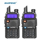 2 pcs baofeng uv - 5r talkie walkie dual band uhf vhf radio communication uv5r portable talkie walkie ...