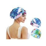Bonnet de bain - non sp�cifi� - 2 pcs - �lastique - tissu polyester - confortable pour natation