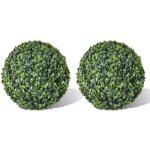 2 pcs boules de buis plante artificielle pvc 35 cm - dco jardin