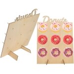 2 pcs donut prsentoir donut stand donut rack 9 donuts dcoration support mural pour la maison mariages ...