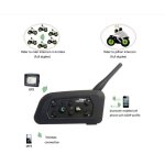 2 pcs ejeas v6 - 1200 moto?cyclisme / alpinisme / aventure / ski? casque bluetooth interphone 1200m tanche ...