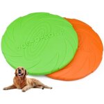 2 pcs frisbee jouet pour chiens 18 cm / 7 inch disque  lancer en caoutchouc rsistant dressage de chiens ...