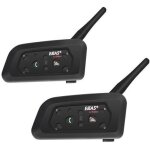 2 pcs intercom moto ejeas v6 - 1200 pro 2019 nouvelle version casque de moto bt sans fil 1200m pour 6 ...