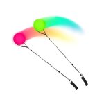 2 pcs led ballsled balles de jonglagesballe de jonglage avec couleurs arc - en - ciel et effet stroboscopiquek ...