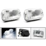 2 pcs phares diurne drl feux de jour auxiliaire blanc 12v 24v ampoule p21w ba15s pour voiture camion ...