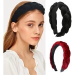 2 pcs serre tete bandeau tress en velours bandeau cheveux pour femme vintage bandeau cheveux serre tte ...