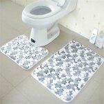 2 pcs tapis de bain et contour wc tapis de sol antidérapant absorbant 2 pcs tapis de bain et contour wc tapis de sol antidérapant absorbant