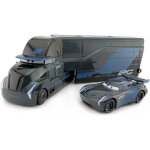 2 pcs voiture de course 3 noir storm jackson conteneur remorque camion alliage camion mcqueen mack jouet ...