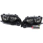 2 phares avants noirs feux bmw serie 3 e46 5 portes 1998 - 2001 (05339)