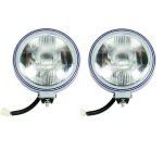 2 phares suppl�mentaires halog�nes 12v h1 ampoule 23cm pour v�hicules agricole