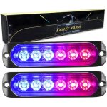 2 pi�ces 43 pouces 6 led barre lumineuse stroboscopique 12v 24v clignotant gyrophare police feux de 2 ...