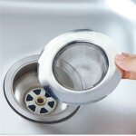 2 pi�ces en acier inoxydable baignoire attrape - cheveux bouchon douche drain trou filtre en m�tal �vier ...