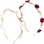2 pièces bandeau roserouge blanc rose bandeau à perlescouronne de fleurs pour cheveux serre tete fleuraccessoi ... 2 pièces bandeau roserouge blanc rose bandeau à perlescouronne de fleurs pour cheveux serre tete fleuraccessoi ...