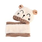 2 pices bonnet enfant hiver ensemble et echarpe tricot bb crochet beanie pour 1 - 3 ans garons filles ...