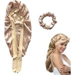 2 pices bonnet satin nuit bonnet en soie pour femmes taille de tte ajustable pour cheveux naturels ...