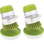 2 pices brosse  vaisselle de cuisinebrosse vaisselle avec rservoirbrosse de lavage avec distributeur ...