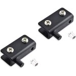 2 pi�ces charni�re pivotante de porte en verre en acier inoxydable pince de charni�re de porte en verre ...