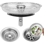 2 pi�ces cr�pine d�vier de cuisine 304 inoxydable filtre �vier cuisine bonde � panier filtre evier panier ...