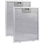 2 pi�ces filtres de hotte cuisine filtre da�ration dextracteur en m�tallique 320x260mm hottes � graisse ...