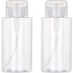 2 pi�ces flacon pompe vide 200ml - distributeur pour d�maquillant vernis � ongles liquides - transparent ...