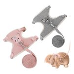 2 pi�ces harnais pour lapins nain laisse r�glable pour lapins harnais furet harnais et autres petits ...