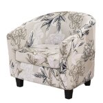2 pi�ces housse de fauteuilwovte housse de fauteuil club extensible housse tub chair salon avec housse ...
