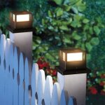 2 pi�ces lampe solaire ext�rieur pilier portail led �tanche pour jardin terrasse cl�ture