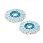 2 pi�ces pour leifheit t�tes de rechange clean twist disc mop micro kit absorption compl�te de la salet� ...