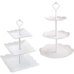 2 pices prsentoir plateau de gteaux bonbons  gteaux 3 niveaux support  cupcake support  desserts3 ...
