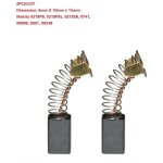 2 pice de rechange balais de charbon 6x10x15mm pour makita cb - 106 181437 - 1 218pb 9218pbl 9218sb ...
