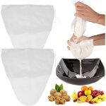 2 pi�ces sac � lait v�g�tal etamine alimentaire 30 x 30 cm blanc alimentaire filtre passoire en tissu ...