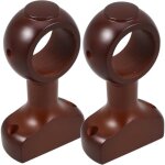 2 pi�ces support de tringle � rideau porte - canne en bois supports de tige de rideau pour mur tringle ...