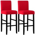 2 pices tabourets hauts housse de chaise de bar couverture de chaise de pub amovible et lastiqueseulement ...